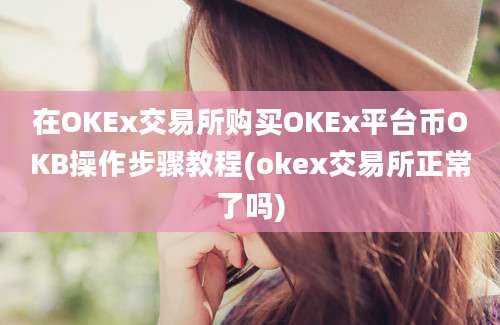 在OKEx交易所购买OKEx平台币OKB操作步骤教程(okex交易所正常了吗)