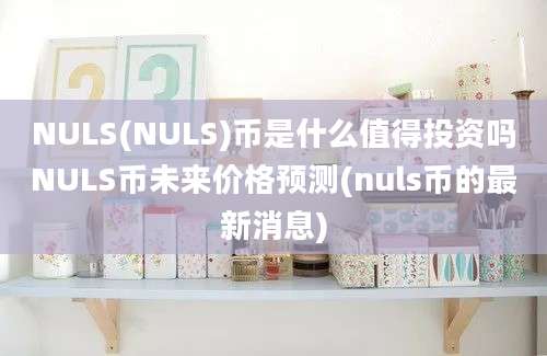 NULS(NULS)币是什么值得投资吗NULS币未来价格预测(nuls币的最新消息)