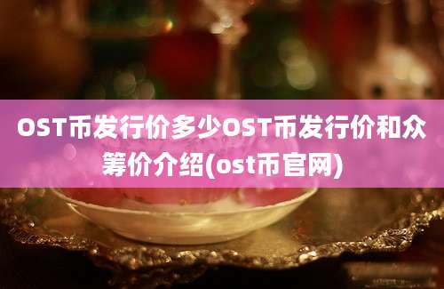 OST币发行价多少OST币发行价和众筹价介绍(ost币官网)