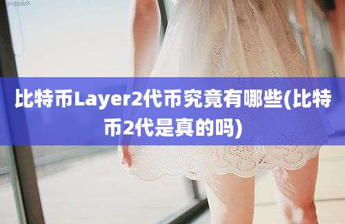 比特币Layer2代币究竟有哪些(比特币2代是真的吗)