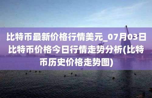 比特币最新价格行情美元_07月03日比特币价格今日行情走势分析(比特币历史价格走势图)