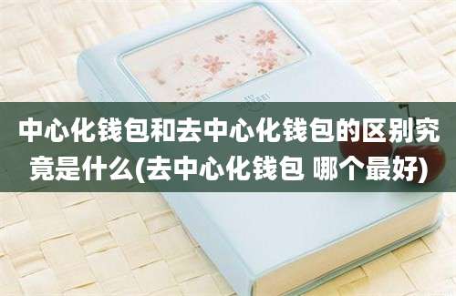 中心化钱包和去中心化钱包的区别究竟是什么(去中心化钱包 哪个最好)