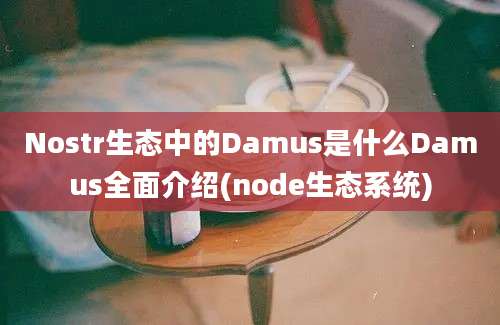 Nostr生态中的Damus是什么Damus全面介绍(node生态系统)