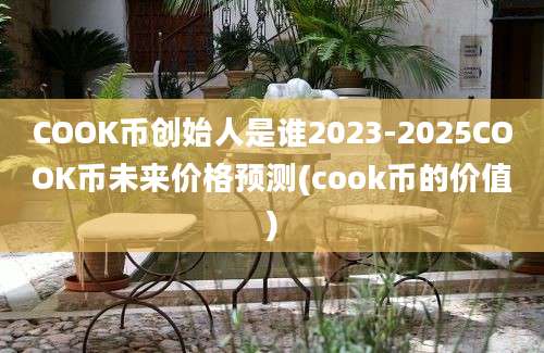 COOK币创始人是谁2023-2025COOK币未来价格预测(cook币的价值)