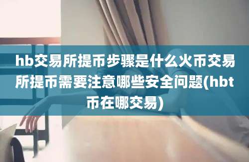 hb交易所提币步骤是什么火币交易所提币需要注意哪些安全问题(hbt币在哪交易)