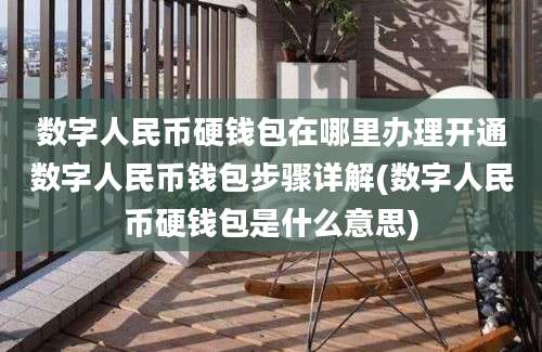 数字人民币硬钱包在哪里办理开通数字人民币钱包步骤详解(数字人民币硬钱包是什么意思)