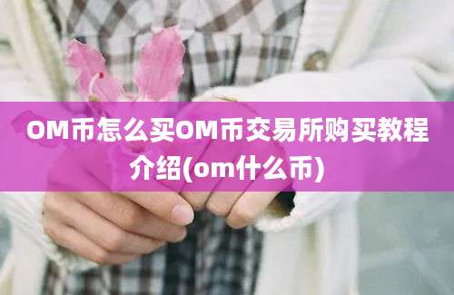 OM币怎么买OM币交易所购买教程介绍(om什么币)