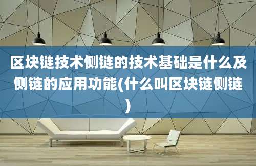 区块链技术侧链的技术基础是什么及侧链的应用功能(什么叫区块链侧链)