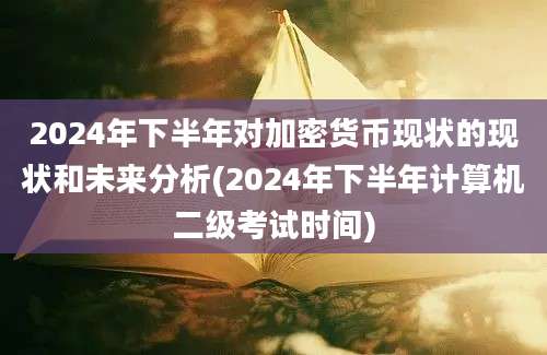 2024年下半年对加密货币现状的现状和未来分析(2024年下半年计算机二级考试时间)