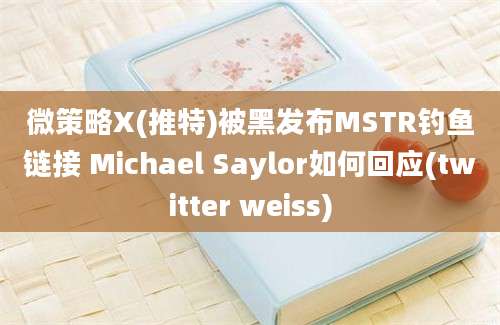 微策略X(推特)被黑发布MSTR钓鱼链接 Michael Saylor如何回应(twitter weiss)