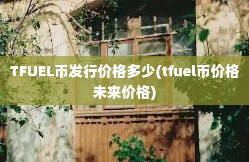 TFUEL币发行价格多少(tfuel币价格未来价格)