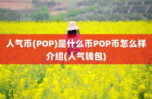 人气币(POP)是什么币POP币怎么样介绍(人气钱包)