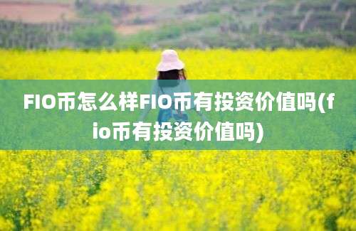 FIO币怎么样FIO币有投资价值吗(fio币有投资价值吗)