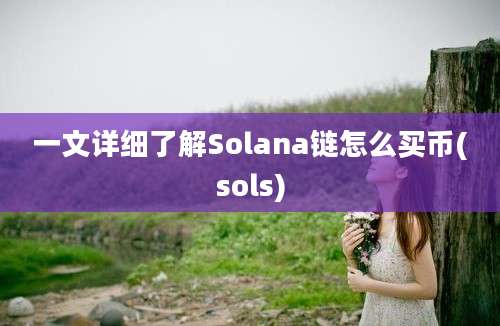 一文详细了解Solana链怎么买币(sols)