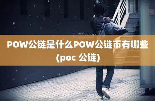 POW公链是什么POW公链币有哪些(poc 公链)