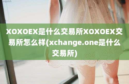 XOXOEX是什么交易所XOXOEX交易所怎么样(xchange.one是什么交易所)