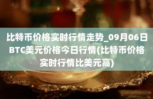 比特币价格实时行情走势_09月06日BTC美元价格今日行情(比特币价格实时行情比美元高)