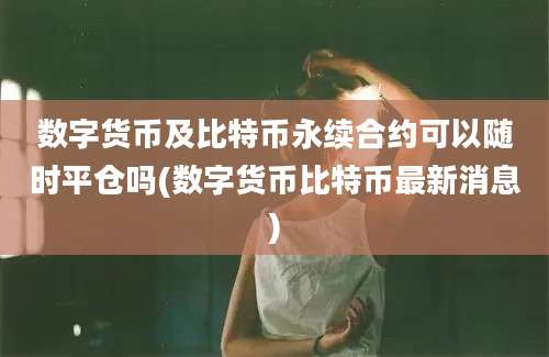 数字货币及比特币永续合约可以随时平仓吗(数字货币比特币最新消息)