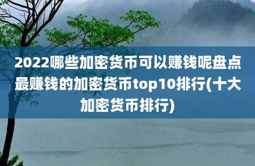 2022哪些加密货币可以赚钱呢盘点最赚钱的加密货币top10排行(十大加密货币排行)