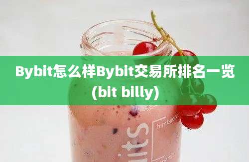 Bybit怎么样Bybit交易所排名一览(bit billy)