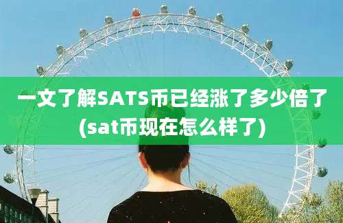 一文了解SATS币已经涨了多少倍了(sat币现在怎么样了)