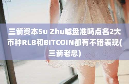 三箭资本Su Zhu喊盘准吗点名2大币种RLB和BITCOIN都有不错表现(三箭老总)