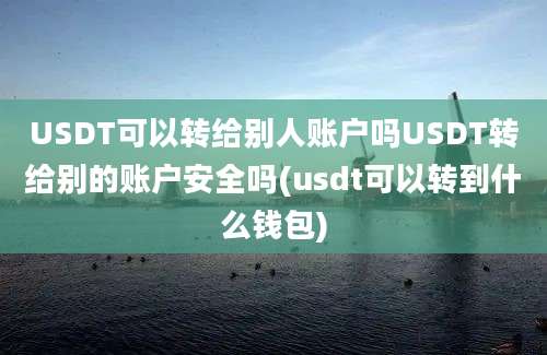 USDT可以转给别人账户吗USDT转给别的账户安全吗(usdt可以转到什么钱包)