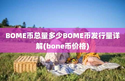 BOME币总量多少BOME币发行量详解(bone币价格)