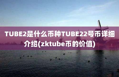 TUBE2是什么币种TUBE22号币详细介绍(zktube币的价值)