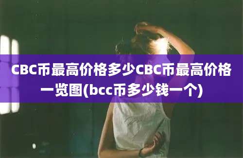 CBC币最高价格多少CBC币最高价格一览图(bcc币多少钱一个)