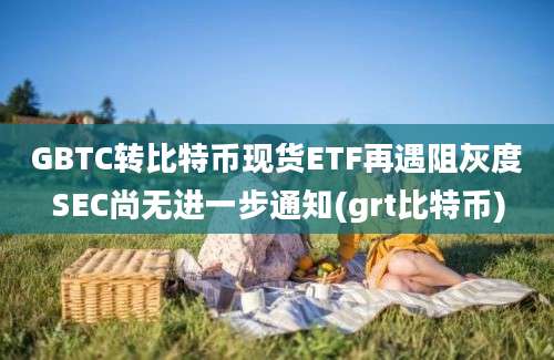 GBTC转比特币现货ETF再遇阻灰度SEC尚无进一步通知(grt比特币)