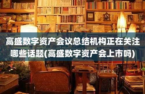 高盛数字资产会议总结机构正在关注哪些话题(高盛数字资产会上市吗)