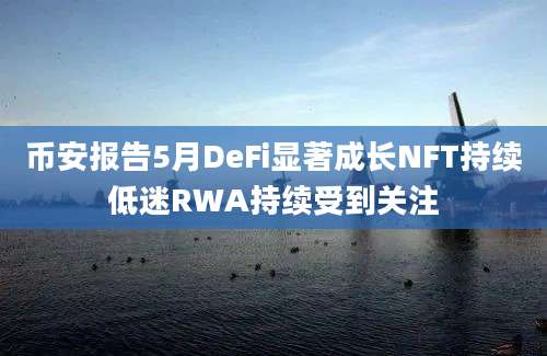 币安报告5月DeFi显著成长NFT持续低迷RWA持续受到关注