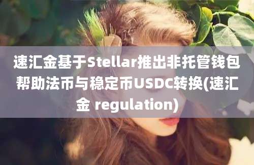 速汇金基于Stellar推出非托管钱包帮助法币与稳定币USDC转换(速汇金 regulation)