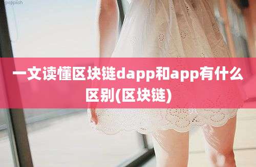 一文读懂区块链dapp和app有什么区别(区块链)