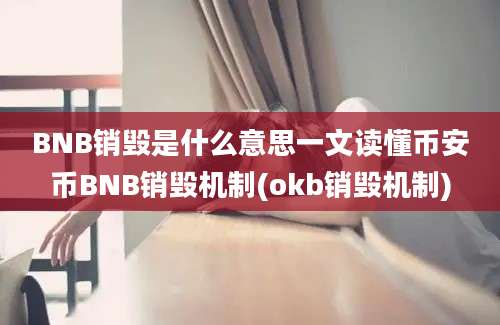 BNB销毁是什么意思一文读懂币安币BNB销毁机制(okb销毁机制)