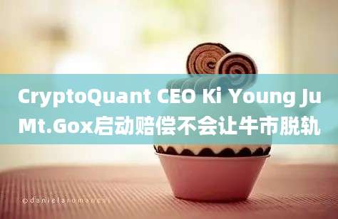 CryptoQuant CEO Ki Young JuMt.Gox启动赔偿不会让牛市脱轨