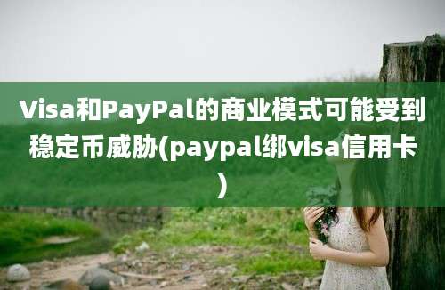 Visa和PayPal的商业模式可能受到稳定币威胁(paypal绑visa信用卡)