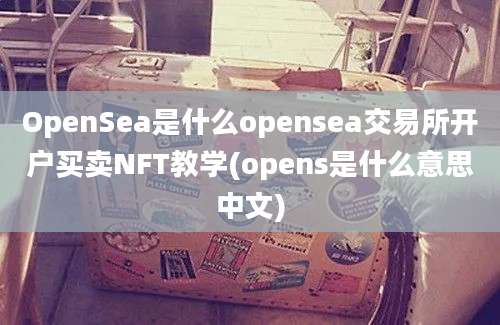 OpenSea是什么opensea交易所开户买卖NFT教学(opens是什么意思中文)