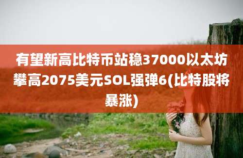 有望新高比特币站稳37000以太坊攀高2075美元SOL强弹6(比特股将暴涨)