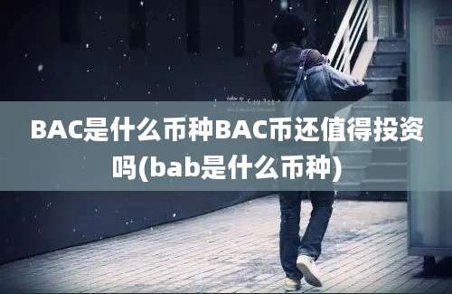 BAC是什么币种BAC币还值得投资吗(bab是什么币种)