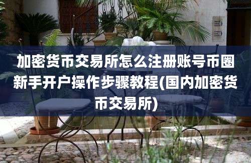 加密货币交易所怎么注册账号币圈新手开户操作步骤教程(国内加密货币交易所)