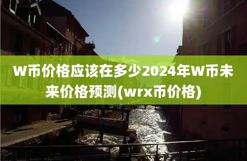 W币价格应该在多少2024年W币未来价格预测(wrx币价格)