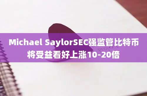 Michael SaylorSEC强监管比特币将受益看好上涨10-20倍