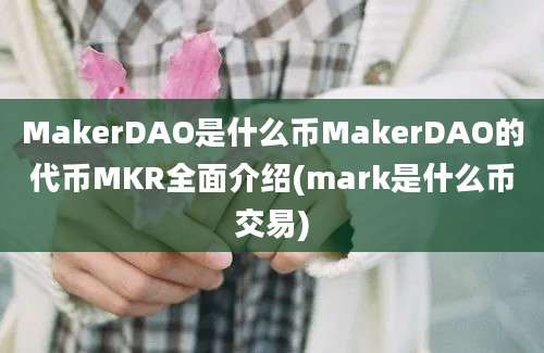 MakerDAO是什么币MakerDAO的代币MKR全面介绍(mark是什么币交易)