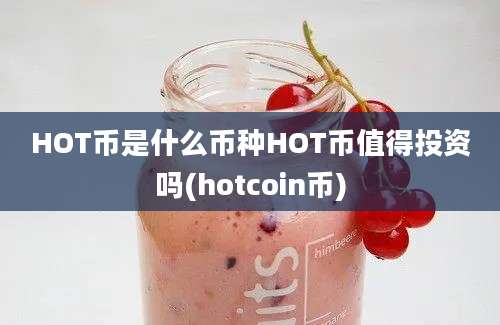 HOT币是什么币种HOT币值得投资吗(hotcoin币)