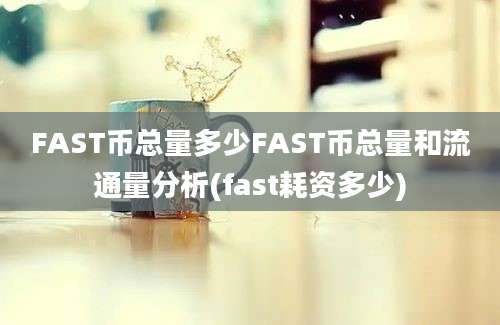 FAST币总量多少FAST币总量和流通量分析(fast耗资多少)