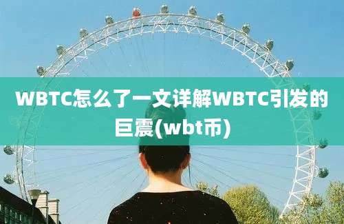 WBTC怎么了一文详解WBTC引发的巨震(wbt币)