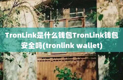 TronLink是什么钱包TronLink钱包安全吗(tronlink wallet)