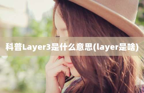 科普Layer3是什么意思(layer是啥)